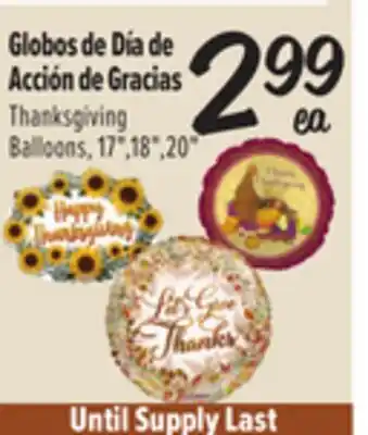 El Super Thanksgiving Balloons offer