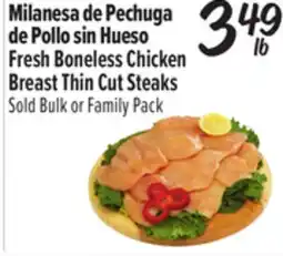 El Super Fresh Boneless Chicken Breast Thin Cut Steaks offer