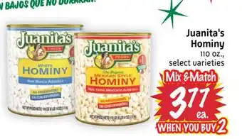 Foodmaxx Juanita's Hominy offer