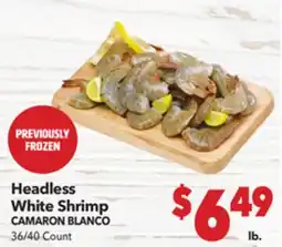 Vallarta Supermarkets Headless White Shrimp / CAMARON BLANCO offer