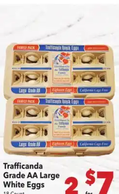 Vallarta Supermarkets Trafficanda Grade AA Large White Eggs offer