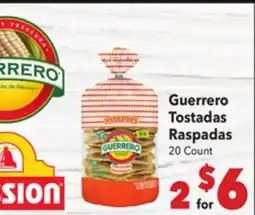 Vallarta Supermarkets Guerrero Tostadas Raspadas offer