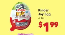 Vallarta Supermarkets Kinder Joy Egg offer