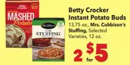 Vallarta Supermarkets Betty Crocker Instant Potato Buds offer