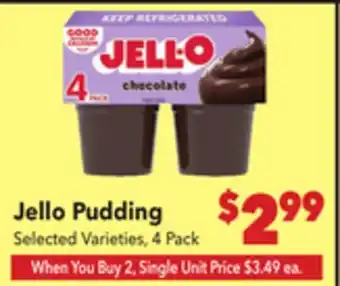 Vallarta Supermarkets Jello Pudding offer