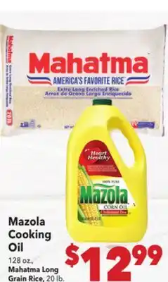 Vallarta Supermarkets Mazola Cooking Oil 128 oz offer