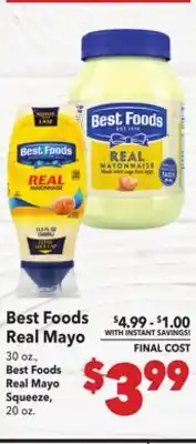 Vallarta Supermarkets Best Foods Real Mayo offer