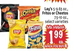 Foodmaxx Lay's 5-9.63 oz., Fritos or Cheetos 7.5-10 oz offer
