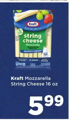 Super King Markets Kraft Mozzarella String Cheese offer