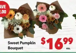 Vallarta Supermarkets Sweet Pumpkin Bouquet offer