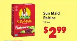 Vallarta Supermarkets Sun Maid Raisins offer