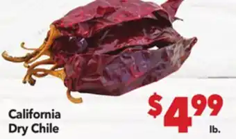 Vallarta Supermarkets California Dry Chile offer