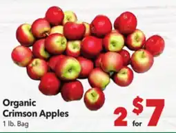 Vallarta Supermarkets Organic Crimson Apples offer