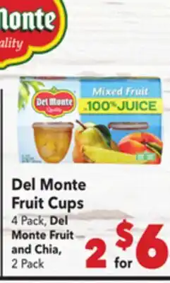Vallarta Supermarkets Del Monte Fruit Cups offer
