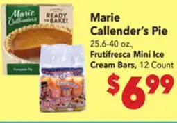 Vallarta Supermarkets Marie Callender's Pie offer