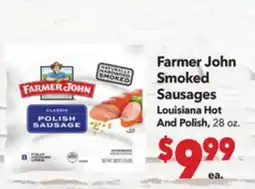 Vallarta Supermarkets Farmer John Smoked Sausages offer