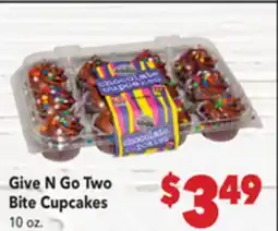 Vallarta Supermarkets Give N Go Two Bite Cupcakes offer