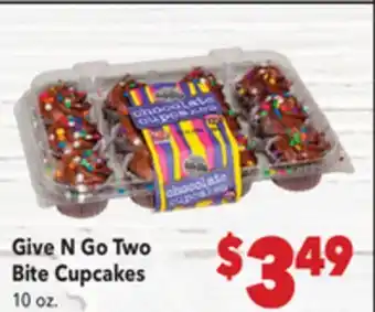 Vallarta Supermarkets Give N Go Two Bite Cupcakes offer