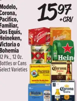 El Super Modelo, Corona, Pacifico, Familiar, Dos Equis, Heineken, Victoria o Bohemia offer