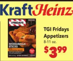 Vallarta Supermarkets TGI Fridays Appetizers offer