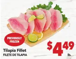 Vallarta Supermarkets Tilapia Fillet / FILETE DE TILAPIA offer