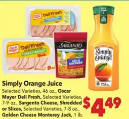 Vallarta Supermarkets Simply Orange Juice offer