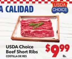 Vallarta Supermarkets USDA Choice Beef Short Ribs | COSTILLA DE RES offer