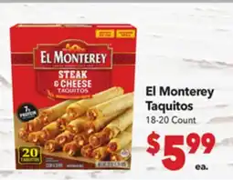 Vallarta Supermarkets El Monterey Taquitos offer