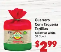 Vallarta Supermarkets Guerrero Corn Taqueria Tortillas offer