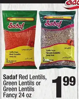 Super King Markets Sadaf Red Lentils, Green Lentils or Green Lentils Fancy offer