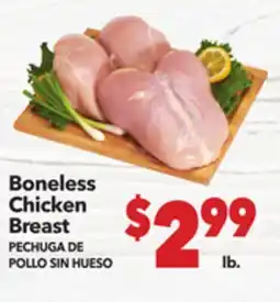 Vallarta Supermarkets Boneless Chicken Breast / PECHUGA DE POLLO SIN HUESO offer