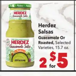 Vallarta Supermarkets Herdez Salsas Guacamole Or Roasted offer