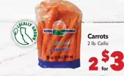Vallarta Supermarkets Carrots / Cello offer