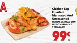Vallarta Supermarkets Chicken Leg Quarters Marinated And Unseasoned / PIERNAS DE POLLO CON MUSLO MARINADAS Y REGULARES offer