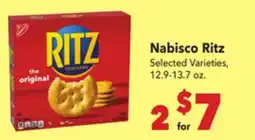 Vallarta Supermarkets Nabisco Ritz offer
