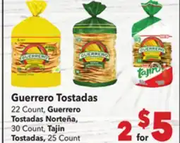 Vallarta Supermarkets Guerrero Tostadas offer