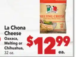 Vallarta Supermarkets La Chona Cheese offer