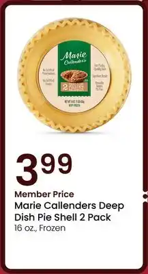 Albertsons Marie Callenders Deep Dish Pie Shell 2 Pack offer