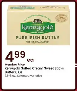 Albertsons Kerrygold Salted Cream Sweet Sticks Butter 8 Oz offer