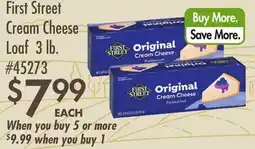 Smart & Final First Street Cream Cheese Loaf offer