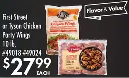 Smart & Final First Street or Tyson Chicken Party Wings offer