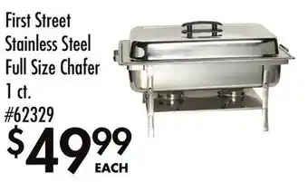 Smart & Final First Street Stainless Steel Full Size Chafer offer