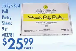 Smart & Final Jecky's Best Puff Pastry Sheets offer