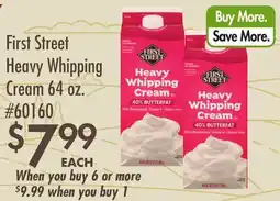 Smart & Final First Street Heavy Whipping Cream offer