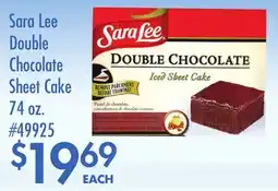 Smart & Final Sara Lee Double Chocolate Sheet Cake offer