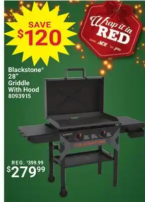 Ace Hardware Blackstone 28 Griddle With Hood offer