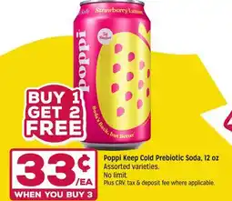 Grocery Outlet Poppi Keep Cold Prebiotic Soda oz offer