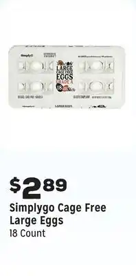 Grocery Outlet Cage Free Large Eggs offer