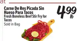 El Super Fresh Fresh Boneless Beef Stir Fry for Tacos offer