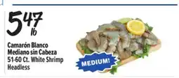 El Super Fresh 51-60 Ct White Shrimp Headless offer